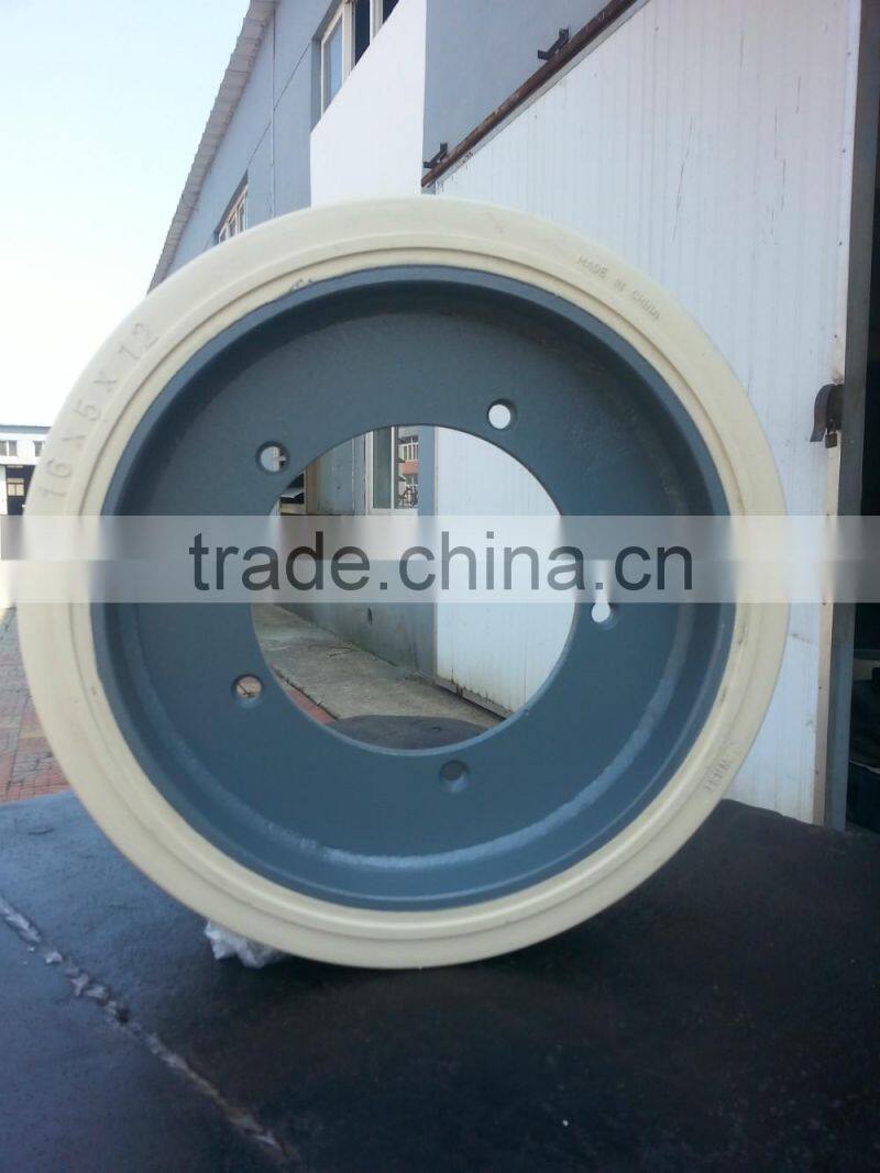 good price fast delivery 406x125 323x100 jlg solid tire wheel for elevator platform