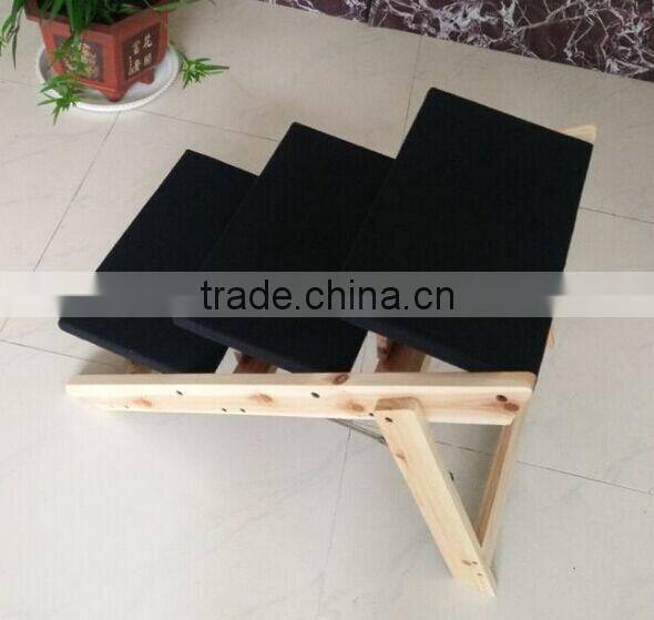 Wood Folding 3-step Dog Stairs and Ramp