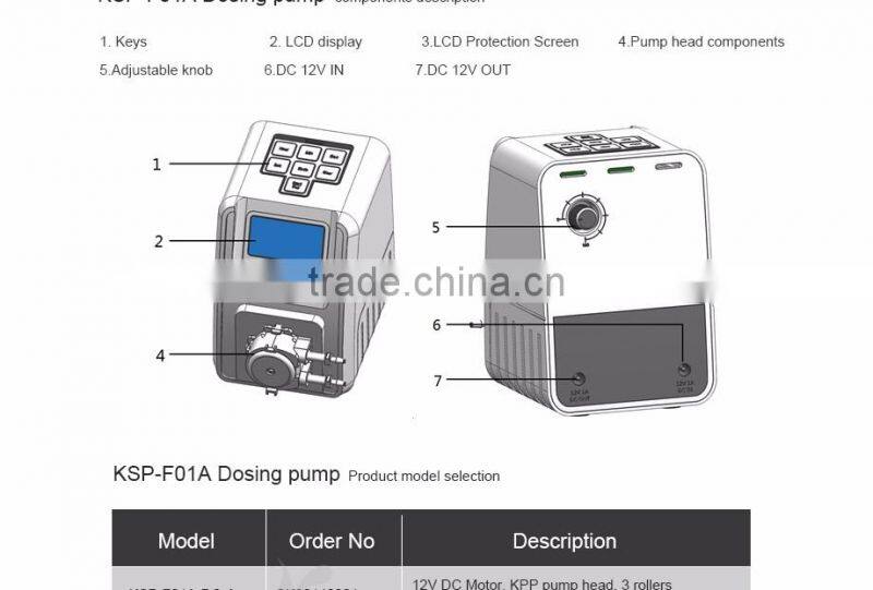 KSP-F01A kamoer digital peristaltic dosing pump