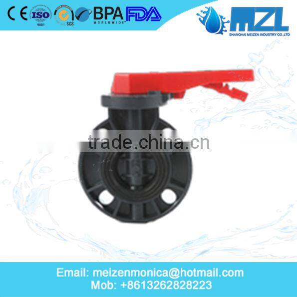PVC Double Union Ball Valve with Size Dn20 (3/4") for DIN ANSI JIS Cns Standards