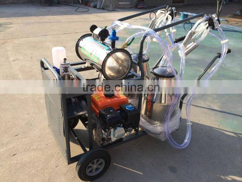 Moveable Vacuum double tanks milking machine