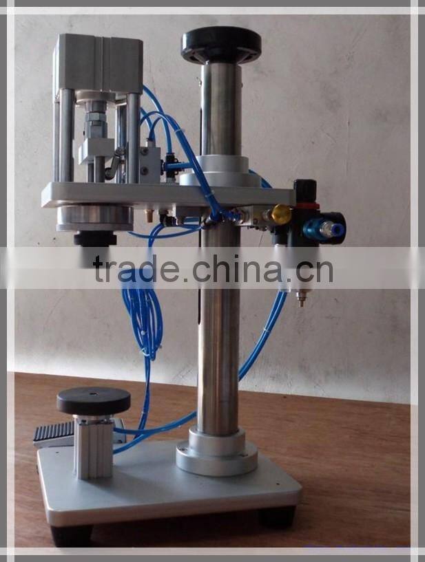Semi Automatic Perfume Bottle Capping Machine for Various Sizes Spray Cap
