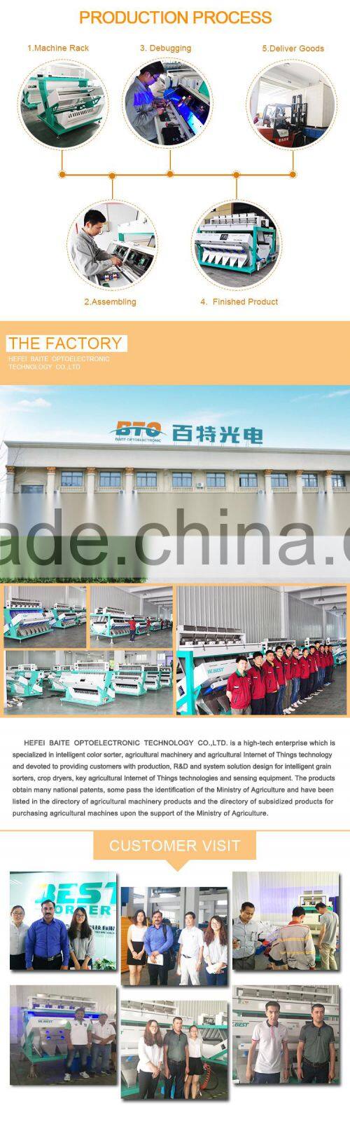 China Manufacturer Electronic CCD Monosodium Glutamate Color Sorter