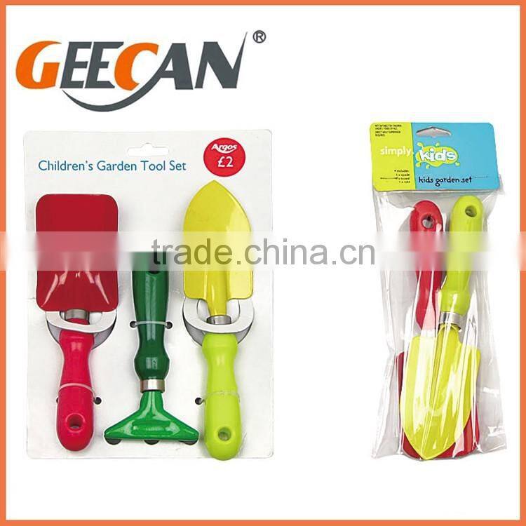 Colorful Garden 3-Piece Ergonomic Gardening Hand Tool Set Includes Trowel and Fork