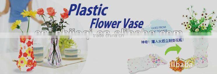 clearly PVC flower vase /Foldable flower vase / flower vase