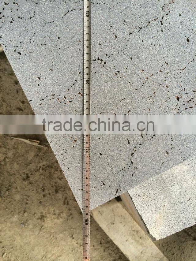 hainan basalt with lines and holes