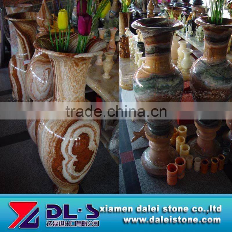 Natural stone flower vase