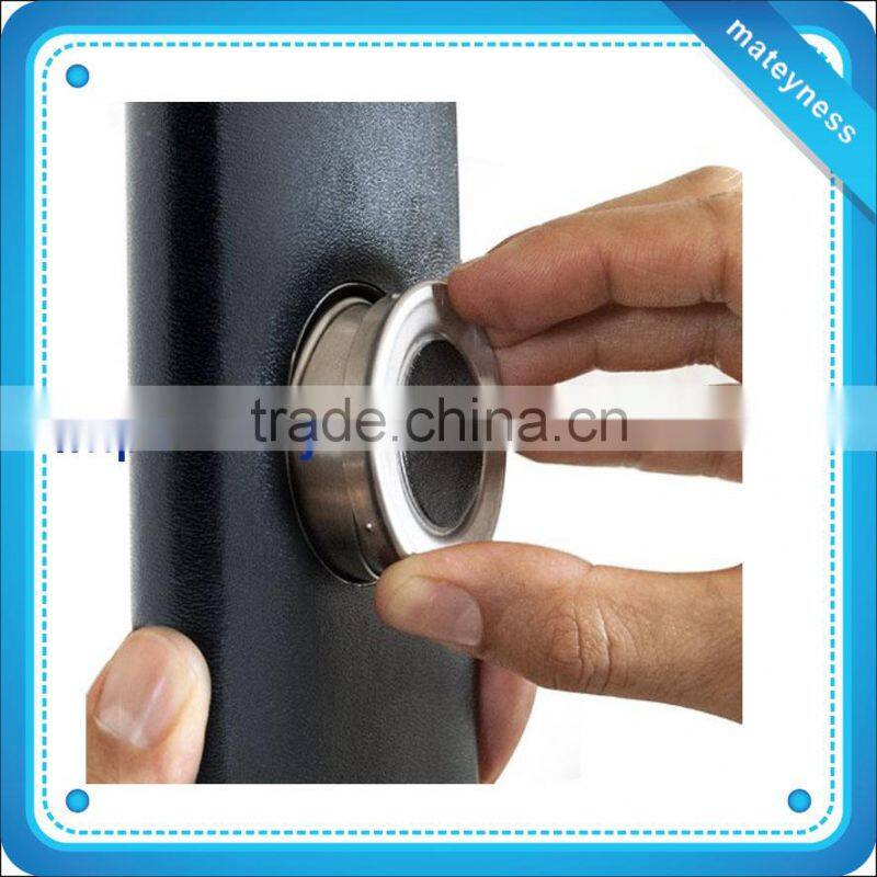 8oz Hip Flask with a Built-in Collapsible Shot Glass - Stainless Steel with Premium Bonded Leather Wrapping