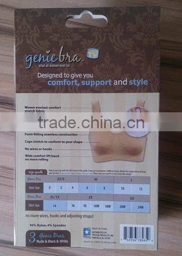 Genie Bra,sports bra,No rims double-deck sports bra