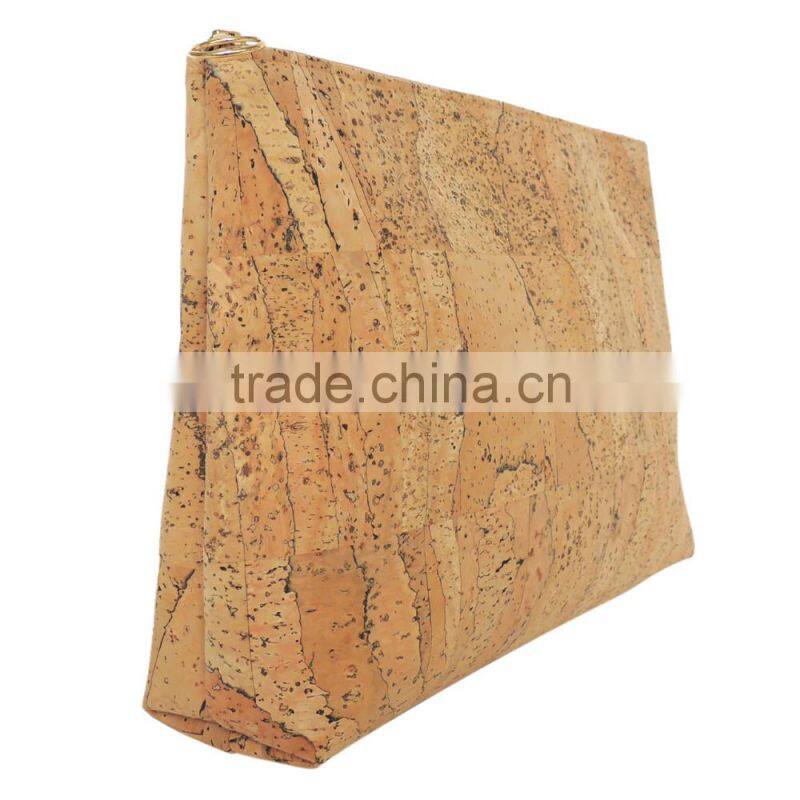 Alibaba wholesale vegan cork leather clutch bag women evening party handbag