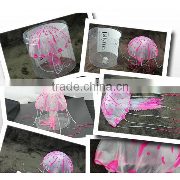 Newest popular cheap silicone jellyfish aquarium for tank