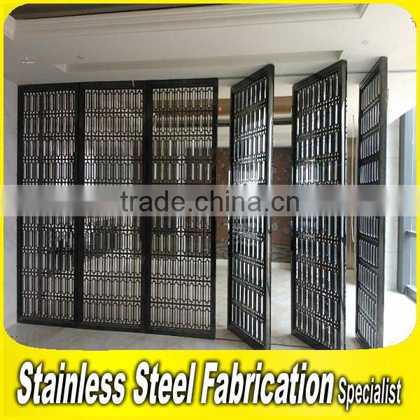2015 Fashion Design 304 Stainless Steel Sliding Folding Partition