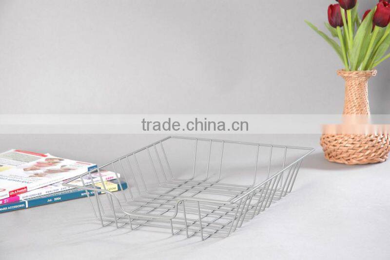 Hangzhou Supplier New Stlye Office Metal Wire File Tray/Document Tray/Wire Basket Holder