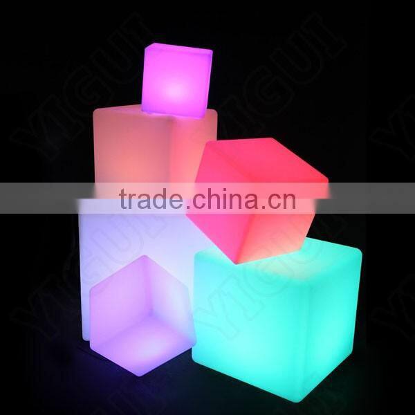 40*40*40CM led lighting cube bar seat/ led bar furniture