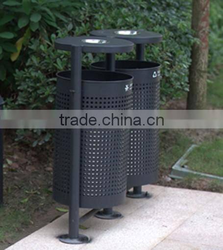 Arlau outdoor galvanized steel garden dustbin