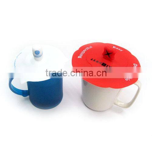 FDA standard cute designing silicone cup cover food grade silicone