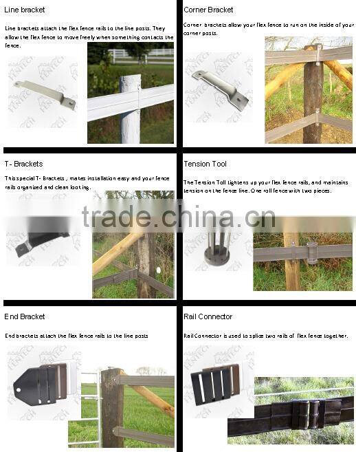 Wholesale 4-1/2" width three steel inside Soft fence