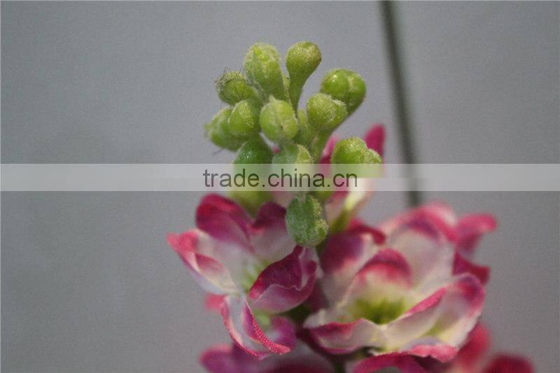 artificial flowers wholesale white fabric violet decoration