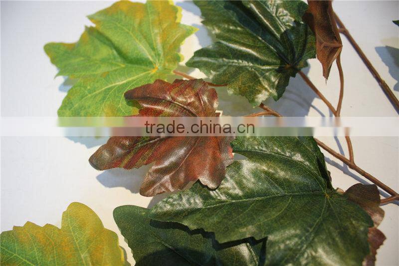 artificial plants artificial leaf branch decor green maple leaf