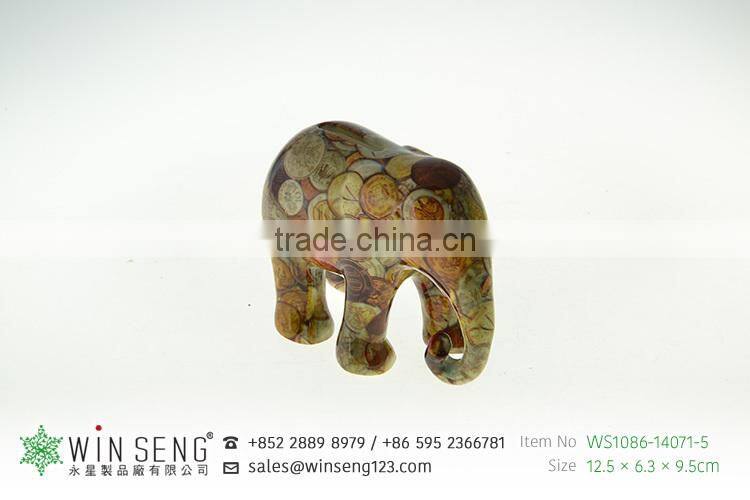 coin collect animal shaped ceramic painted elephant piggy bank