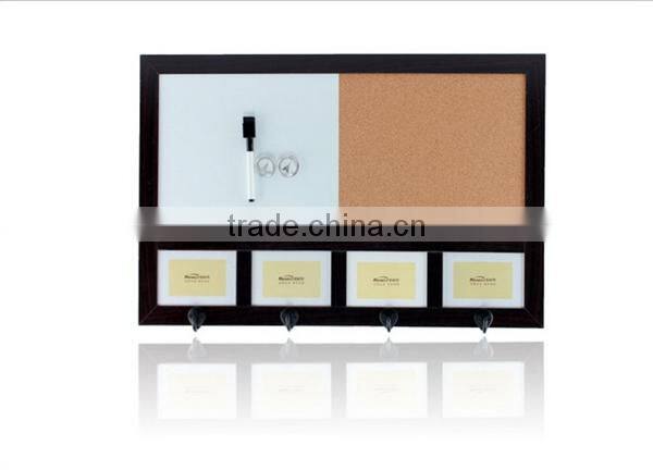 High quality wholesale price wooden wall hangerphoto frame, display message board