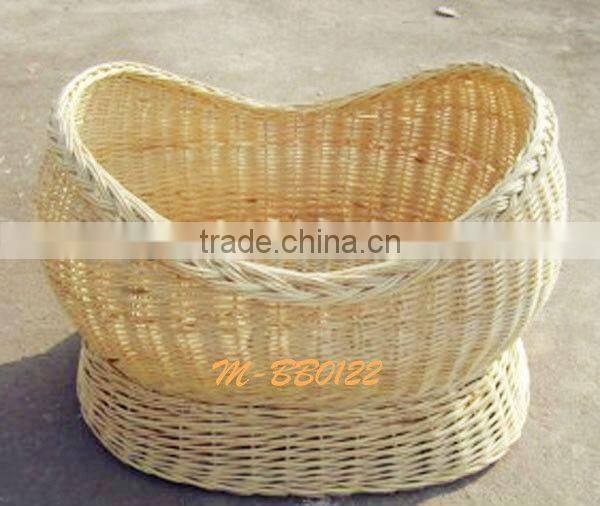 Eco-friendly willow mose basket & natural materail baby basket
