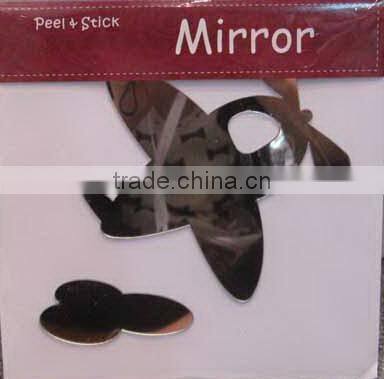 Plane and Wind Arcylic Mirror Wall Stickers