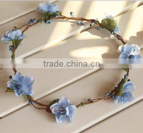 High Quality Bohemian Style Floral Flower Rose Party Wedding Hair Head Wreaths