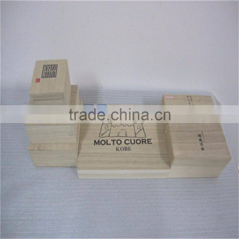 high quality engraved wooden gift boxs for playing cards