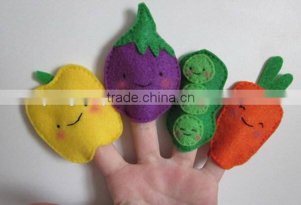 2017 best selling new product decorative custom handmade fabric felt fashion innovative vegetable handmade puppet wholesale