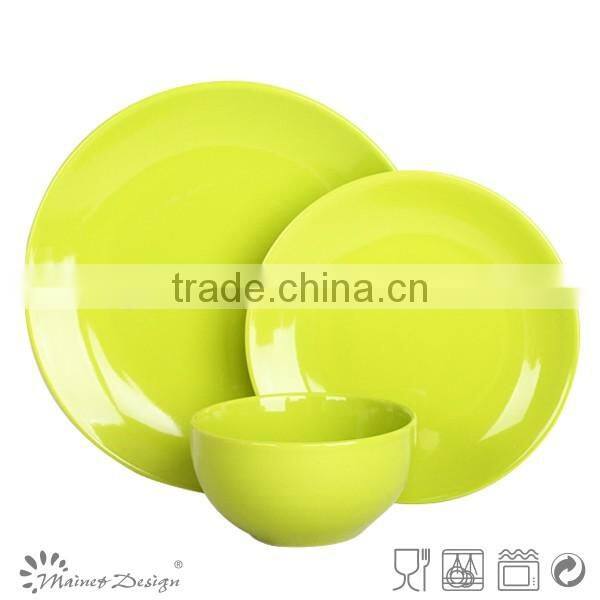 ceramic 16pcs one color simple Design Dinnerware Set