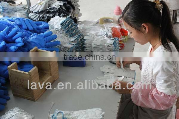 Fingertips Reinforced Dexterity Safety Cotton Work Gloves