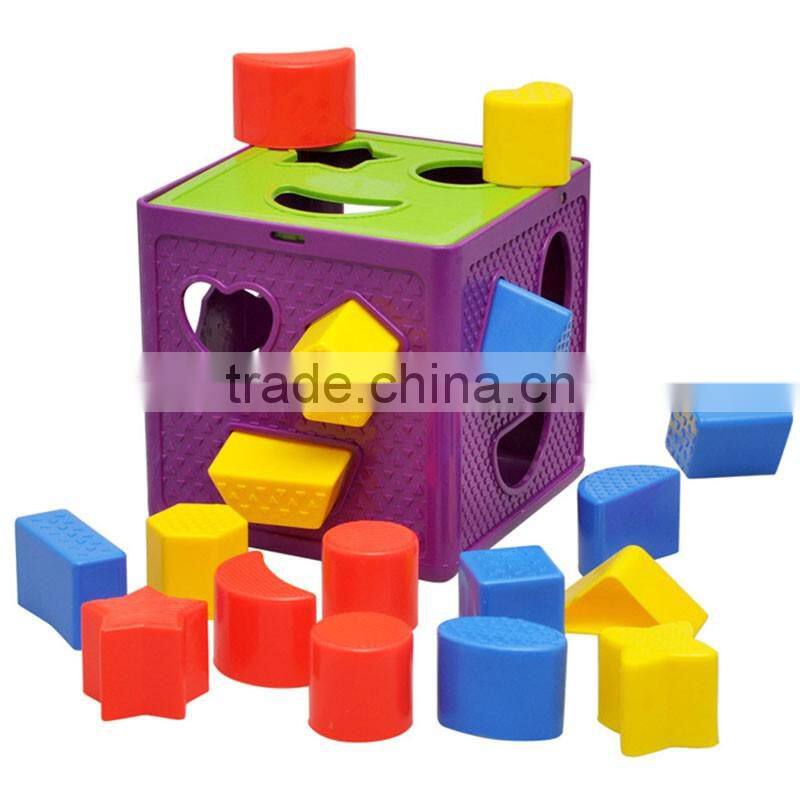 Promotional Kids Plastic Educational Blocks Combined Paired Blocks for Preschool