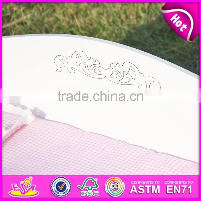 Best design girls toy wooden 18 inch doll furniture with cabinet W06E003