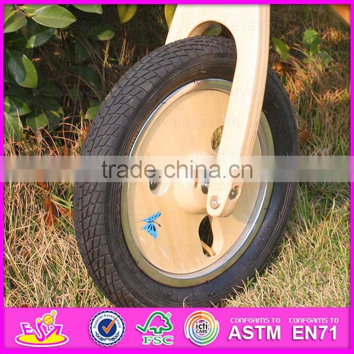 2015 Latest wooden balance bike for kids,wooden toy balance bike for children,Comfortable Safe balance walking bike toy W16C114
