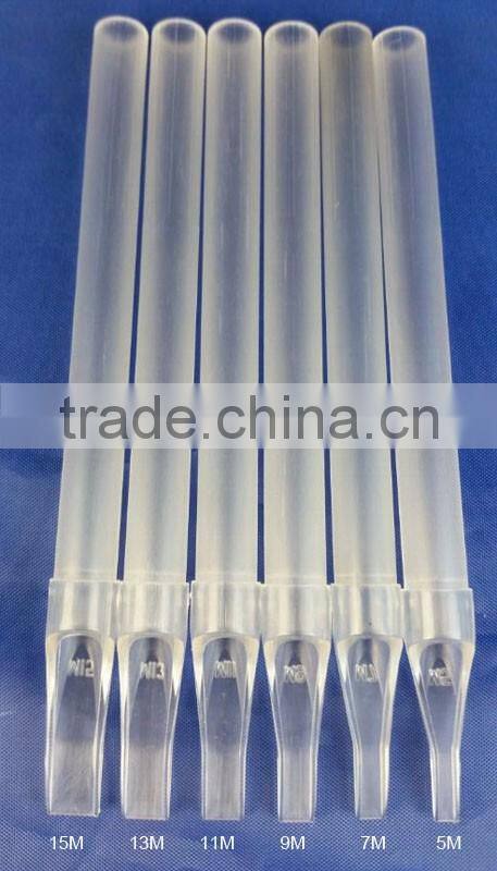 Sterile Disposable Long Tattoo Tip tube nozzle RT VT DT FT Round