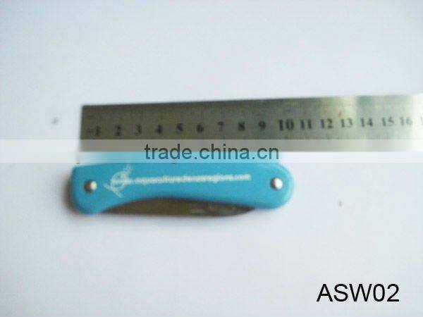 red colour fruit knife with PP cover