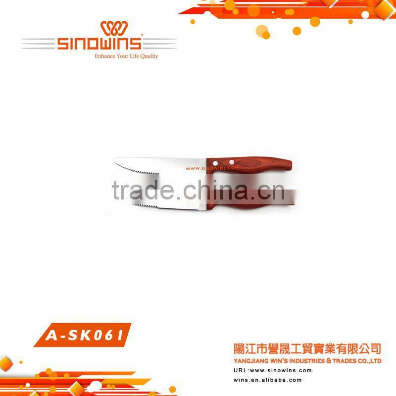 Wooden handle knife table knife dinner knife