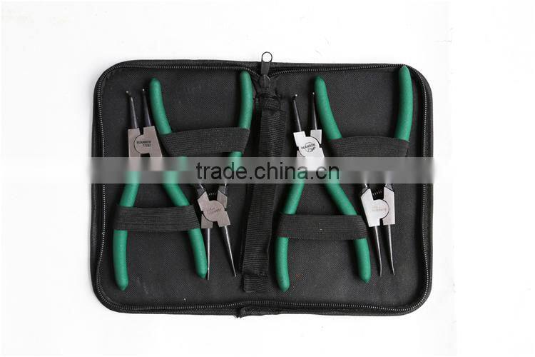 Professional 4Pcs Circlip Plier Set with Dipped Handle