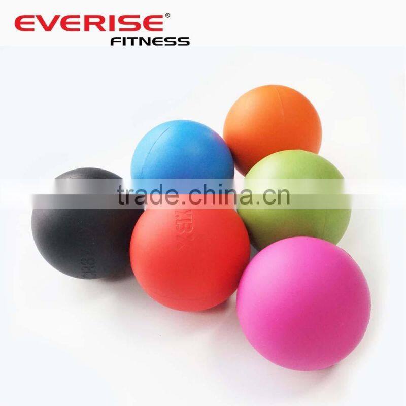 High quality silicone massage ball, rubber lacrosse ball for crossfit exercise
