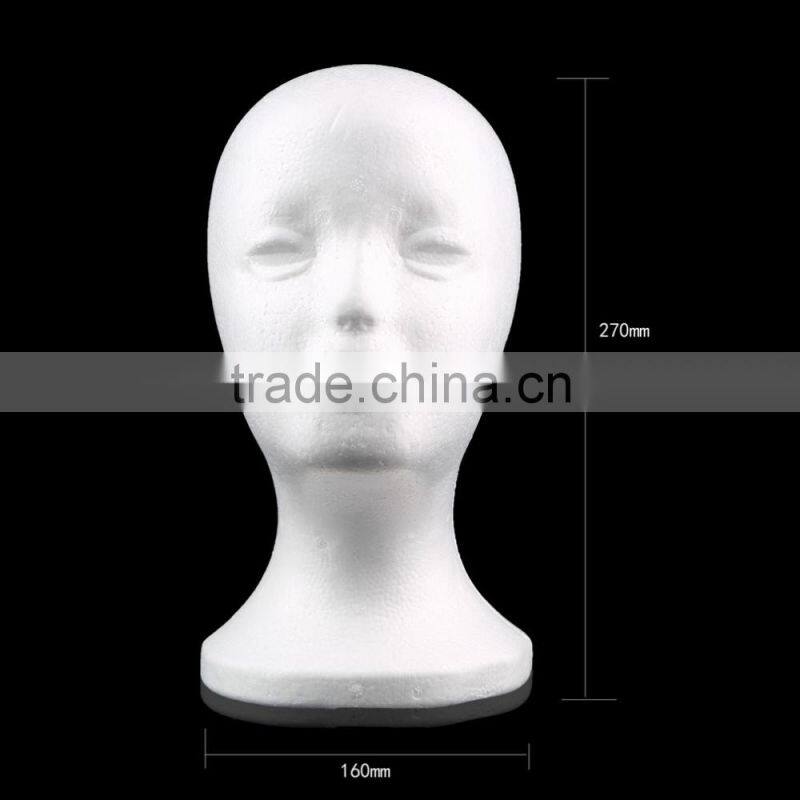 Female Styrofoam Foam Mannequin Manikin Head Model Wig hair Glasses Hat Display
