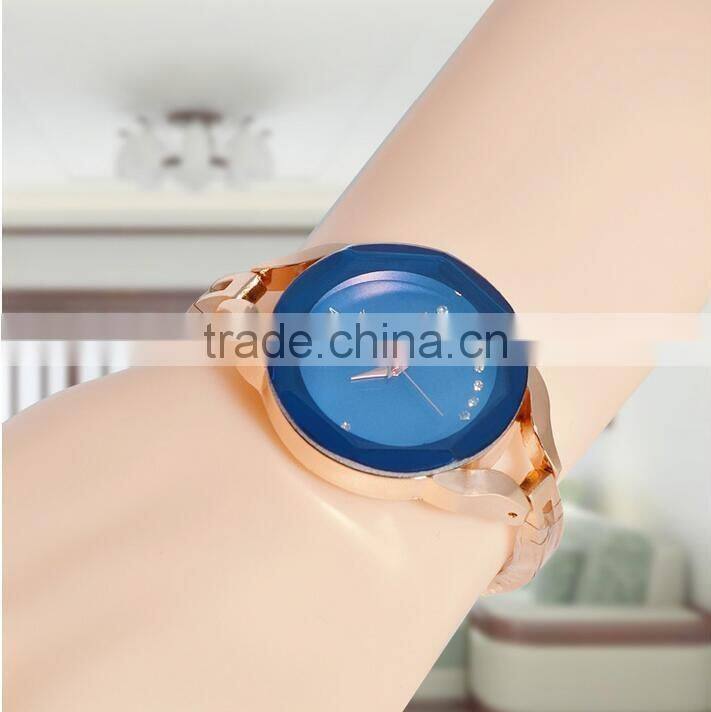 charming lady decoration wristwatch vogue crystal dial alloy strap women watch