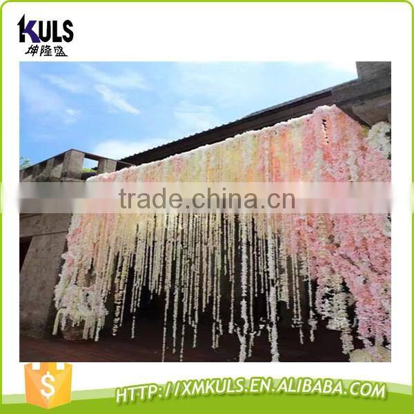 2 M Wedding home Christmas decoration artificial flowers interior wall party decorations