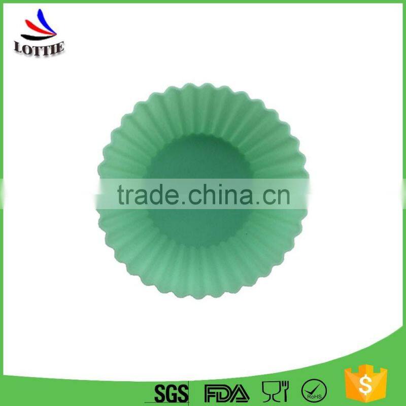 2016 new custom design round shape silicone molds for make cake