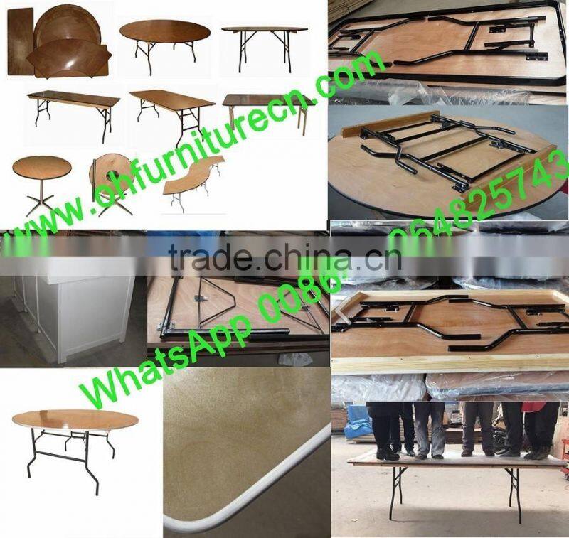 Wholesale Modern plywood folding banquet table sizes