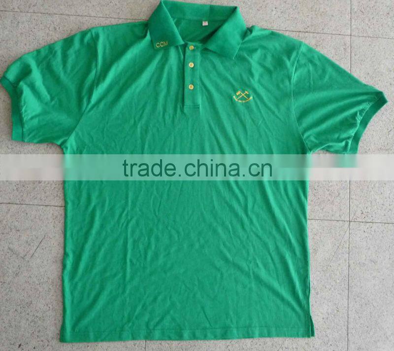 Men's 100% cotton Polo T-shirt with embroidery