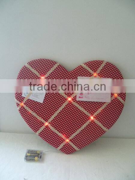 Led Light Message Board with Cream Ribbon Picture Photo Note Memo Wall Decor Board