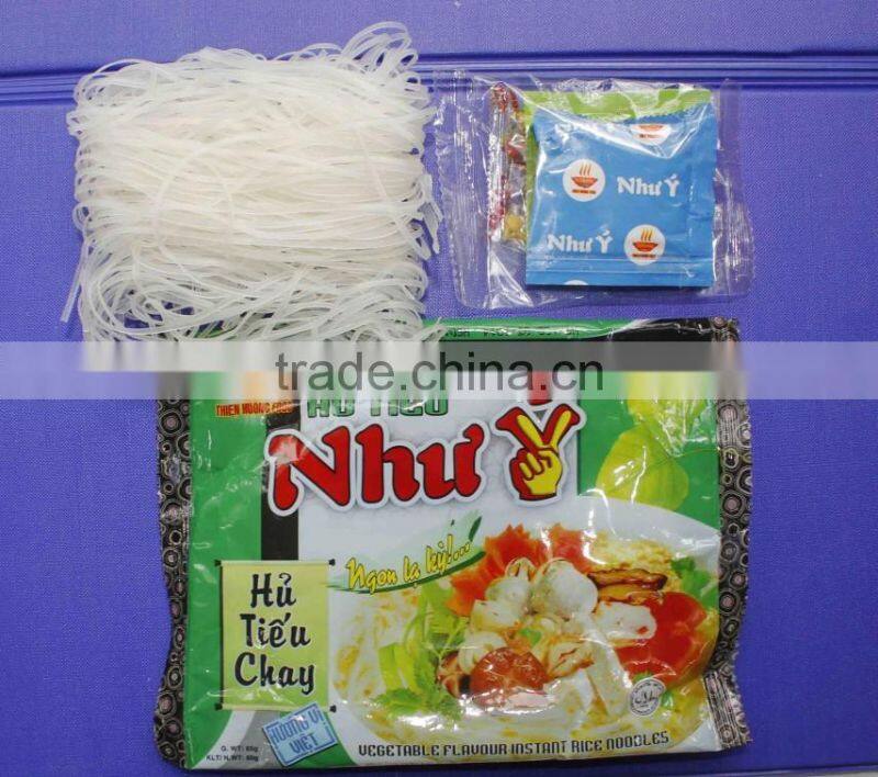 DELICIOUS INSTANT RICE VERMICELLI 60g (Hu Tieu) WITH VEGETABLE FLAVOUR - Thien Huong Food JSC