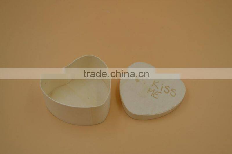 heart shape pine wood box|printed box