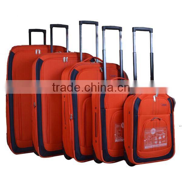 Pressional stock luggage trolley bag supplier from china